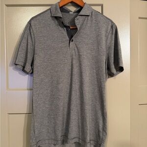 Lululemon Men's Gray Polo Shirt